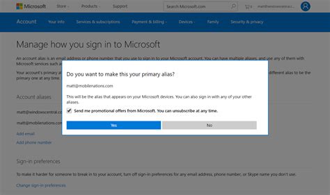 How To Change The Email Linked To Your Xbox Live Gamertag Windows Central