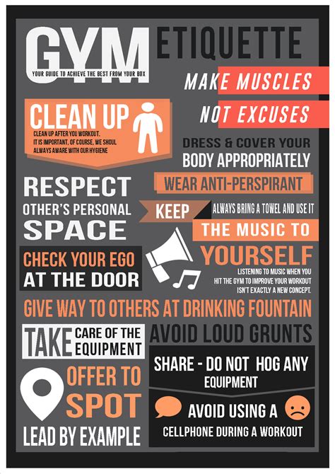 Gym Etiquette Signs