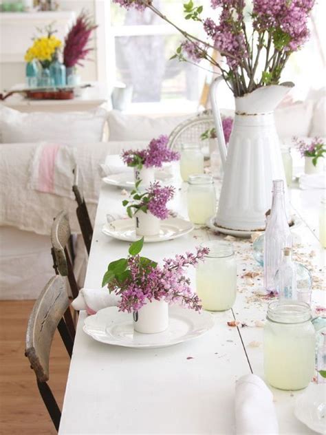 Using only matching sets of table ware. Classic Table Setting With Flower Vase Decoration Eating ...