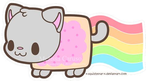 Squishy Nyan Cat By X Squishystar X On Deviantart Nyan Cat Kawaii