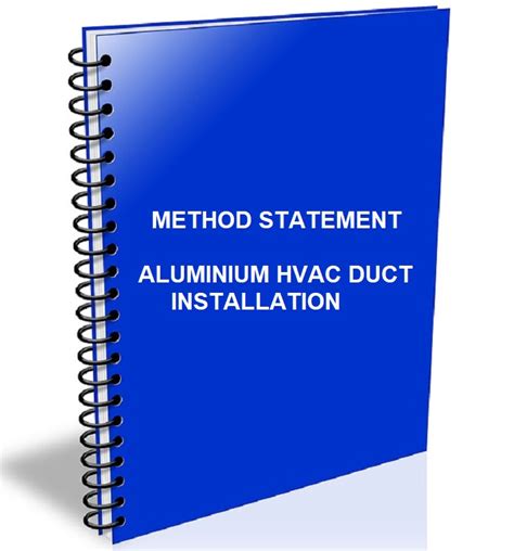 Aluminium Hvac Duct Installation Method Statement