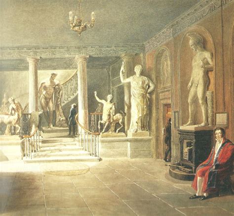 George Johann Scharf The Entrance Hall Of The Royal Academy Somerset