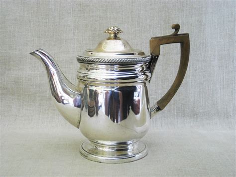 Vintage Silver Plate Coffee Tea Pot Old Sheffield 19th Century