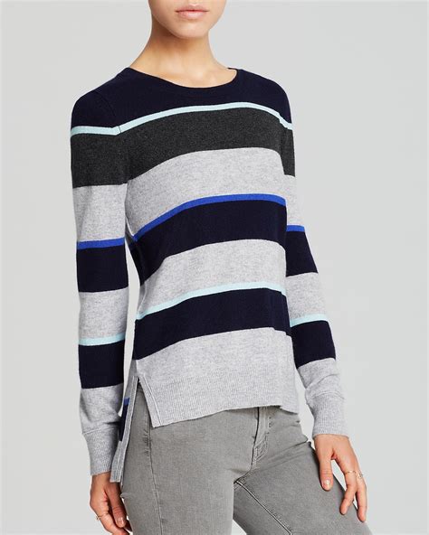 Aqua Cashmere Sweater Multi Stripe Highlow Bloomingdales