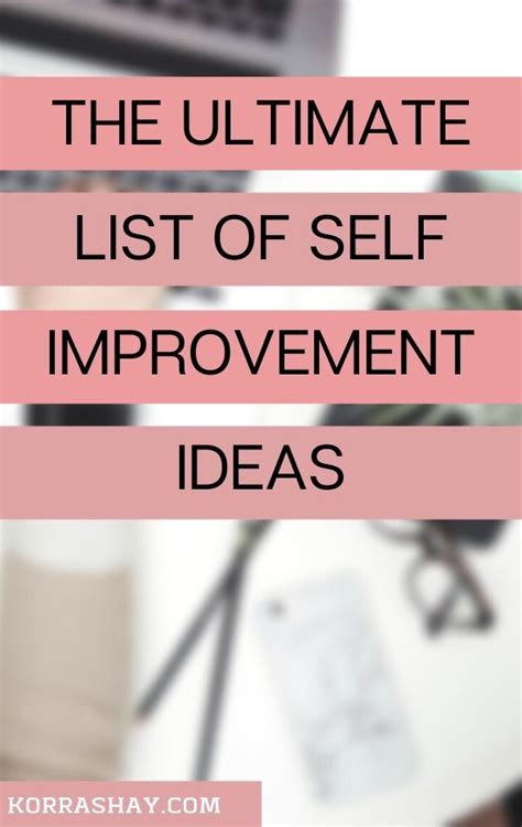 The ultimate list of self improvement ideas in 2020 | Self ...