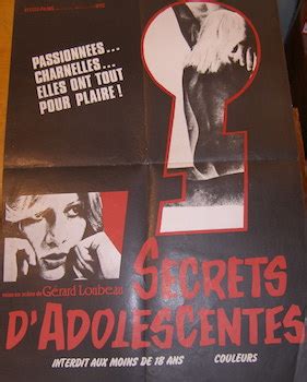 Secrets D Adolescentes Promotional Poster By Elysee Films Coleurs