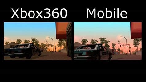 Gta San Andreas Xbox 360 Vs Mobile Version Side By