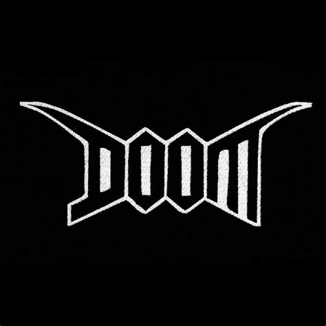 Doom Band Patch With Just Their Logo Font
