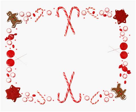 Candy Cane Christmas Borders And Frames Clip Art Frame Candy Cane