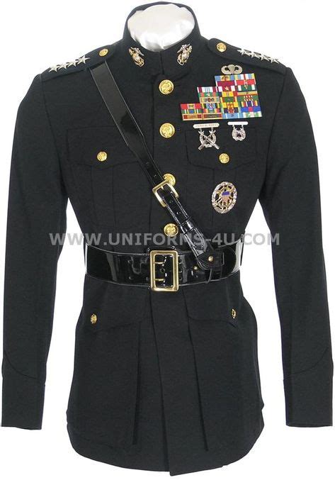 Usmc Marine Corps Recon General Officer Dress Blues Uniform W Cover