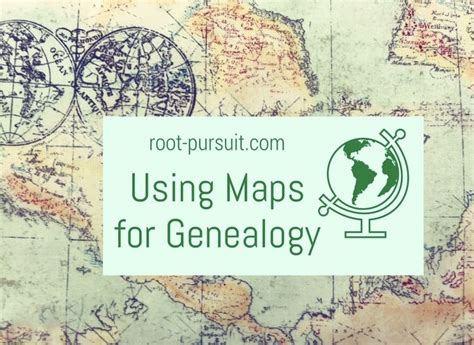 A Map With The Words Using Maps For Genealogy