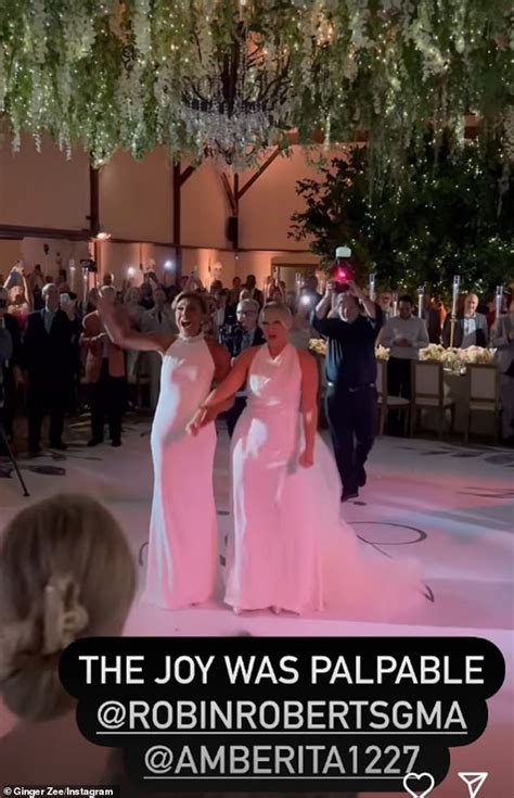Gma Host Robin Roberts Marries Her Partner Of 18 Years Amber Laign In Stunning Backyard Ceremony