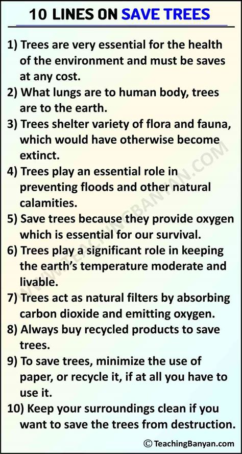 10 Ways To Save Trees