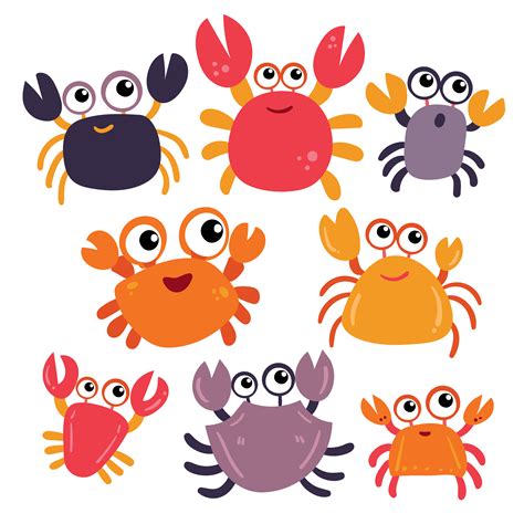 Crab Character Vector Design 485252 Vector Art At Vecteezy