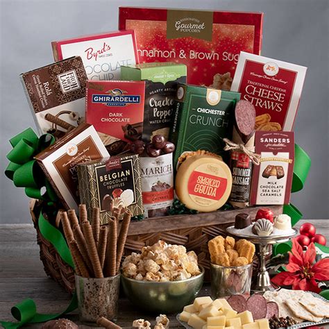 Holiday Premium Gourmet Christmas T Basket At T Baskets Etc