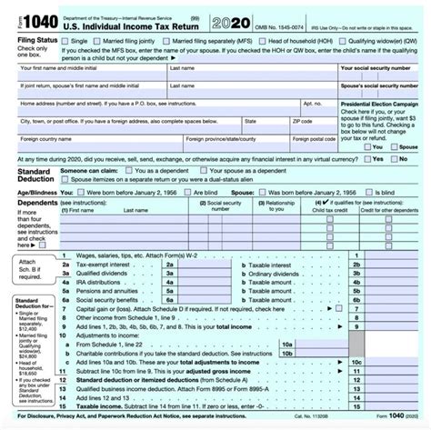 Irs Releases Form 1040 For 2020 Tax Year Taxgirl