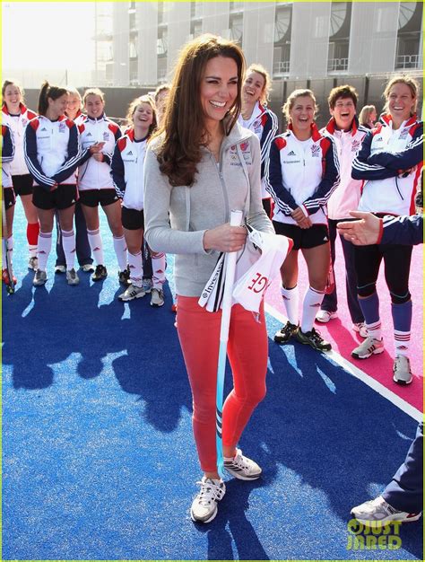 Duchess Kate Plays Field Hockey With Olympic Team Photo 2639252 Kate Middleton Photos Just