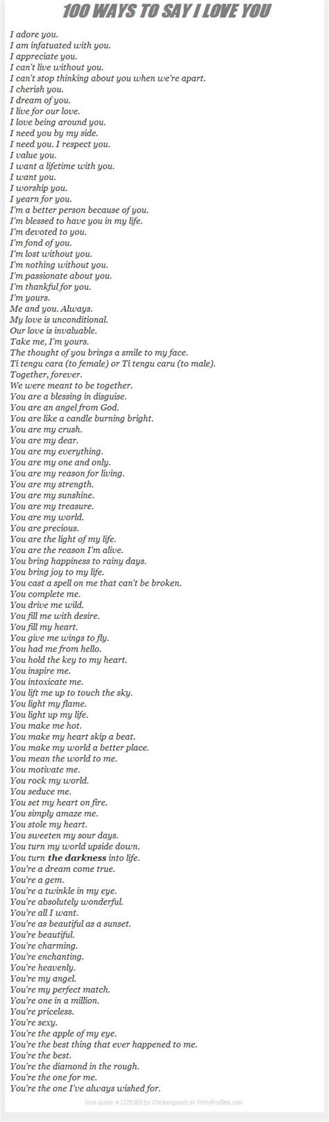 100 Ways To Say I Love You Pictures Photos And Images For Facebook