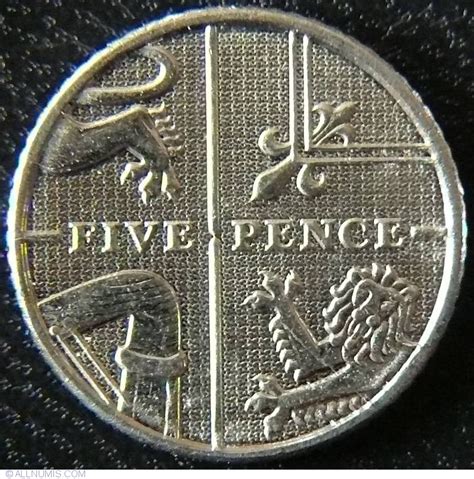 5 Pence 2012 Elizabeth Ii 1952 Present Great Britain Coin 29243