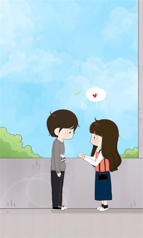 Cute Couple Cartoon Wallpapers Hd