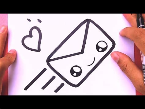How To Draw A Cute Envelope With Love Heart Draw Cute Things