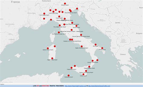 Airports In Italy Map Map Of The World