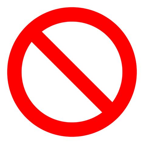 Just Say No Symbol Clipart Best