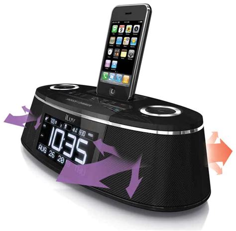 Iluv Vibe Plus Bed Shaker Dual Alarm Clock Dock For Iphone