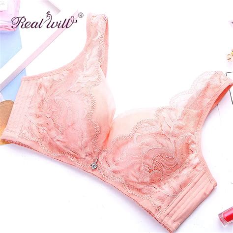 Buy Realwill Cotton Wirefree Bra Full Coverage Sexy Push Up Lace Bras For Women