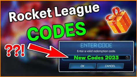 Rocket League New Codes Working Youtube