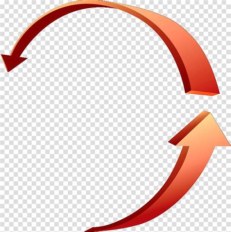 Free Download Two Orange Curved Arrows Arrow Circle Circular Arrow