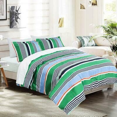 Check out our navy twin comforter selection for the very best in unique or custom, handmade pieces from our shops. Twin XL Full Queen Bed Navy Blue Green White Striped 7 pc ...