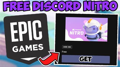 Free Discord Nitro How To Redeem Epic Games Youtube