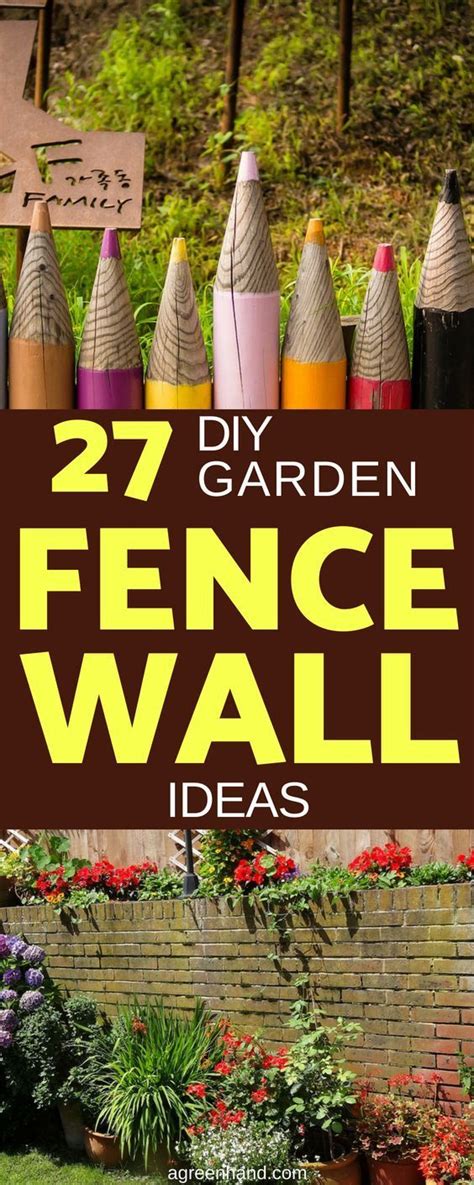 27 Amazing Diy Garden Fence Wall Art Ideas Diy Garden