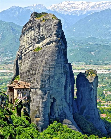 The Meteora Rock Formation In Central Greece Hosts Six Eastern Orthodox