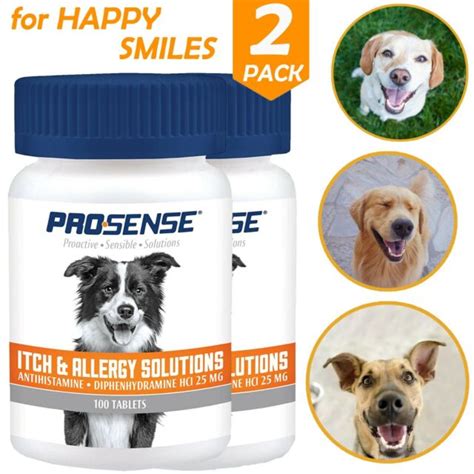 2x Itch And Allergy Relief Dog Supplement 100 Count Chewable Tablets By