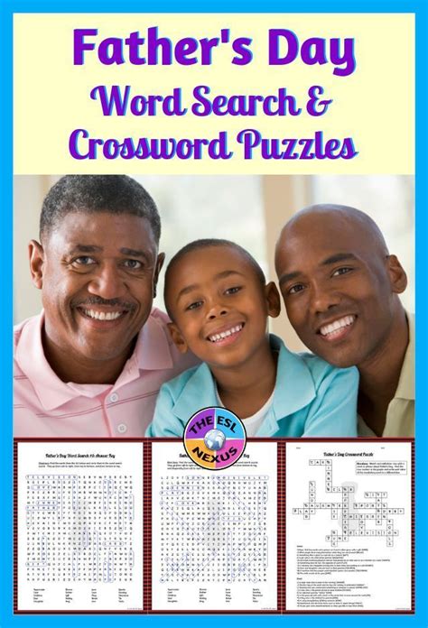 Fathers Day Word Search And Crossword Puzzles Print And Paperless