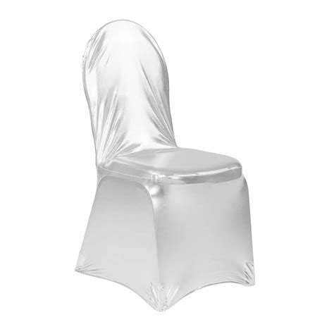 Brand new and reusable, hospitality and event professionals. Silver Spandex Chair Cover | Banquet Chair Covers