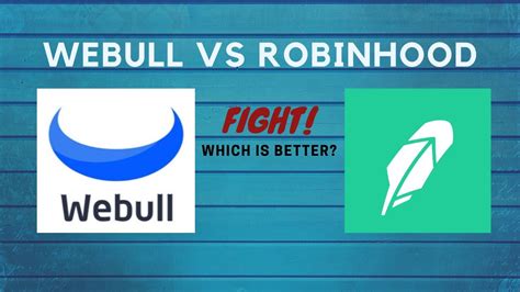 Personally, i see a pretty clear divide between who should use robinhood vs. Webull vs Robinhood (Which Is Better?) - YouTube