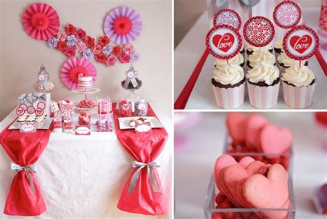 Karas Party Ideas Valentines Day Sweet Table With Such Cute Ideas Via