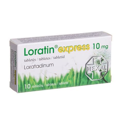 Nereceptiniai Vaistai Loratin Express 10mg Tabletės N10 Kaina