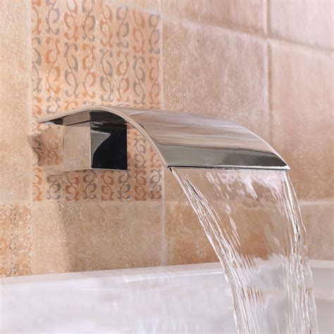 Faucet repair shower bathtub won't stop running water.on this video i'm going to show you how to fix the faucet of your shower or bathtub. square silver bathtub waterfall water spout vanity wall ...