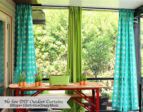 Make Your No Sew Diy Outdoor Curtains On A Budget 2 Boys 1 Girl