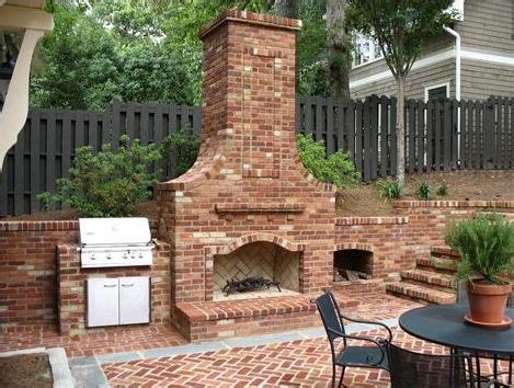 Ambience outdoor fireplace | outdoor fireplaces. An Outdoor Fireplace with built in grill and wood storage ...