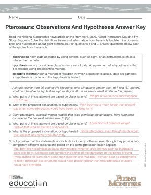 1 readworks org answer key free pdf ebook download: Unearthing Pterosaurs Readworks Answer Key - Fill Online, Printable, Fillable, Blank | PDFfiller