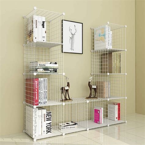 Amazon Metal Wire Mesh 12 Cubes Bookshelf Just 3659 Wcode Reg