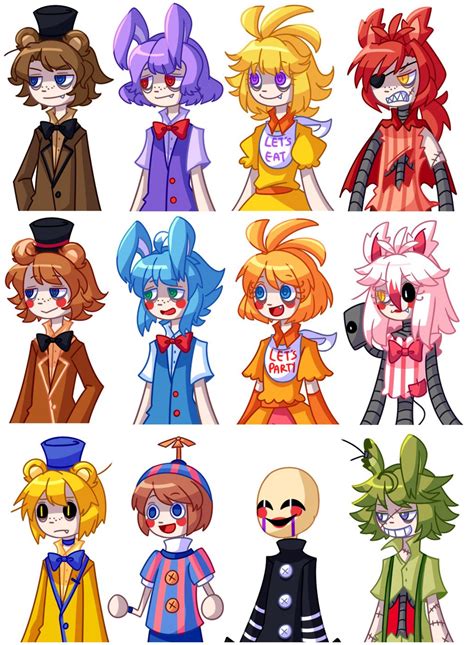 Kk By Yatsunote On Deviantart Fnaf Drawings Fnaf Characters Anime Fnaf