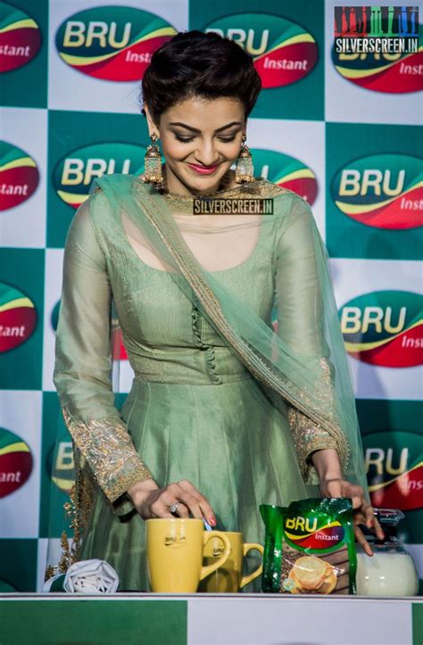 Karthi Sivakumar And Kajal Aggarwal At A Promotional Event For Bru