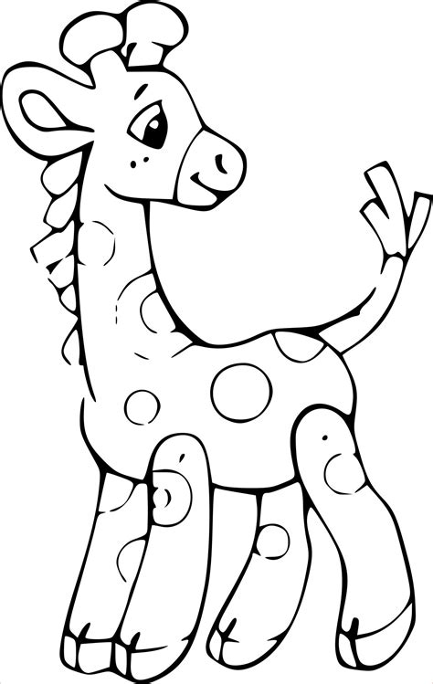 11 Premier Coloriage Girafe Images  COLORIAGE