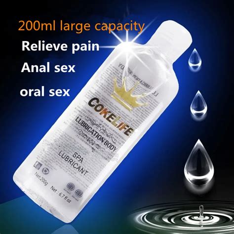 Authentic Cokelife Personal Water Based Anal Sex Lubricant Spa Body Massage Oil Masturbation